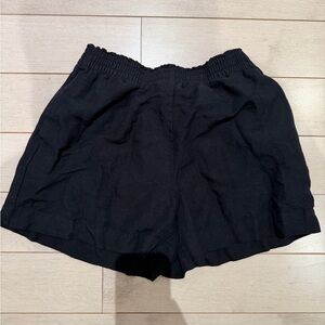 High Rise Linen Blend Shorts H&M